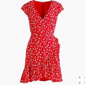 JCrew faux wrap minidress!